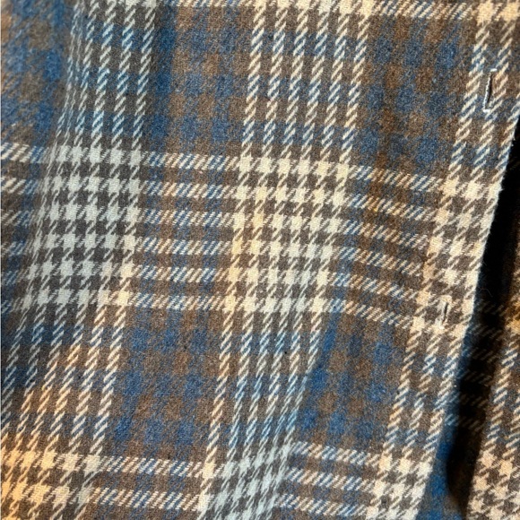Plaid Button Down Shirt - Blue and White - Picture 3 of 4